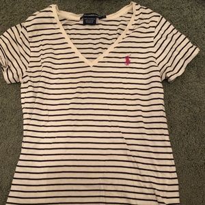 Stripped Polo Tee